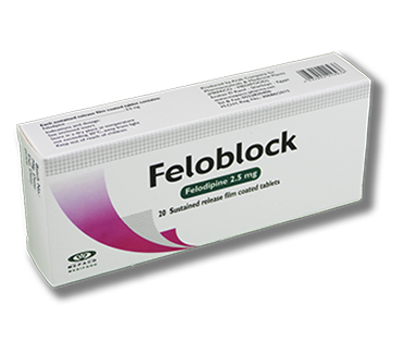 Feloblock 2.5 mg  Sustained release film coated tablets
